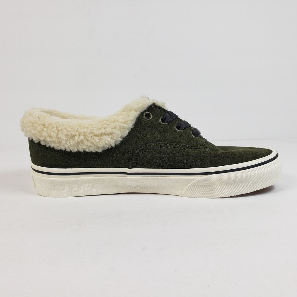 Vans Authentic Sherpa Cozy Hug Womens Sz 5.5 Grape Leaf Suede Low Sneaker Shoes - Picture 4 of 10